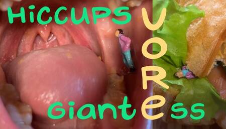 Inside giantess's mouth | Hiccups