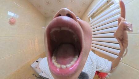 MARTINA humiliated dwarfs in the bathroom with 4K