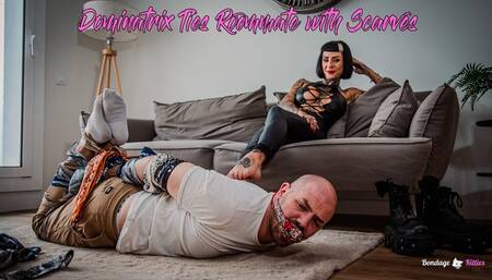 Dominatrix Ties Roommate with Scarves (femdom bondage) - Spanish (sub:English), WMV, HD720