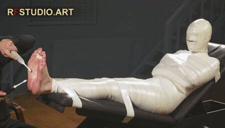 Astrid in a Sleek Microfoam Cocoon Part 4 - Foot Tickling (FULL HD MP4)