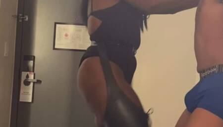 Black Dominatrix Boots Ballbusting