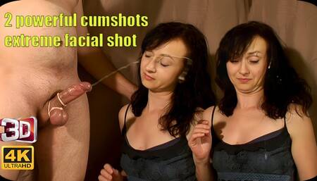 622 - 2 powerful cumshots and extreme facial shot 3D SBS 4K 60fps