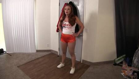 Hooters girl Gets Stuck fast