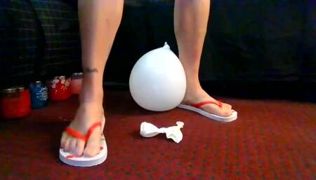 Flip Flops Popping Balloons