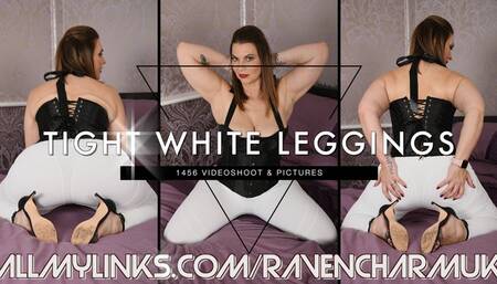 1456 Tight White Leggings PhotoVideoShoot