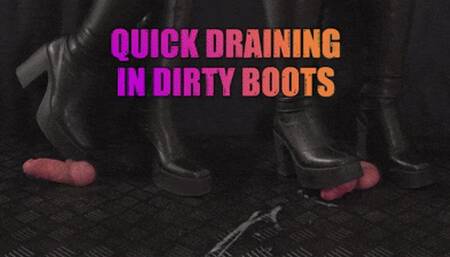 Quick Draining in Dirty LaModa Boots (Close Version) - TamyStarly - Cock Balls Crush Trample, Shoejob, Bootjob, CBT, Ballbusting, Trampling, Stomping