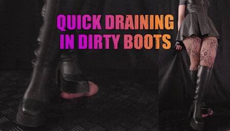 Quick Draining in Dirty LaModa Boots (Close Double Version) - TamyStarly - Cock Balls Crush Trample, Shoejob, Bootjob, CBT, Ballbusting, Trampling, Stomping
