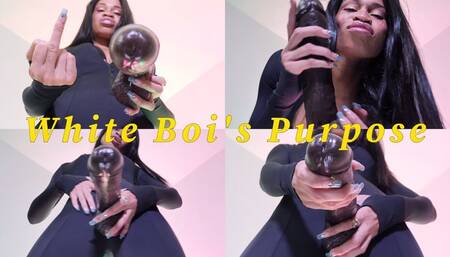 White Boi's Purpose- Ebony Femdom Goddess Rosie Reed White Boi Make Me Bi Humiliation BBC Tease- 1080p HD