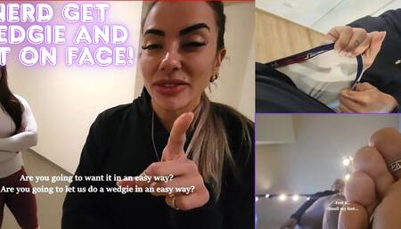College Nerd got Wedgie and Foot Smother on face - Lytta Blond and Mia - FOOT WORSHIP - FOOT SMELLING - FEMDOM - FOOT DOMINATION - WEDGIE - FEMALE DOMINATION - SOLES - SMOTHER 720p