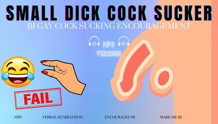 Small Dick Cock Sucker - Bisexual Encouragement with Countess Wednesday - Encouraged Bi, Make Me Bi, SPH, Verbal Humiliation MP3 AUDIO ONLY