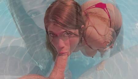 Godness babe in bikini fucks me for a creampie