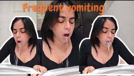 Frequent and noisy vomiting