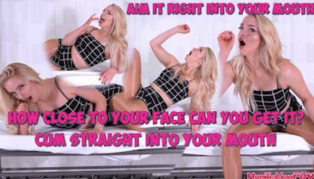 How Close To Your Face Can You Get It? Aim It Right Into Your Mouth