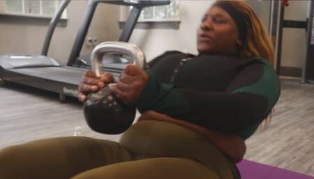 Working out… but you’re the one who’s sweating