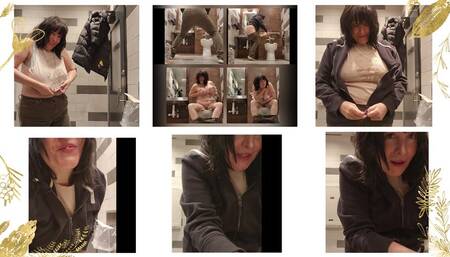 Using The Public Restroom Toilet To Dump Pee During Our Party Feeding You Elixir