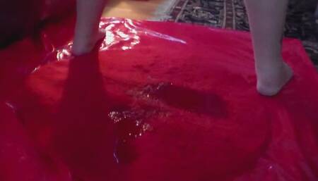 Jen is Peeing on a Towel