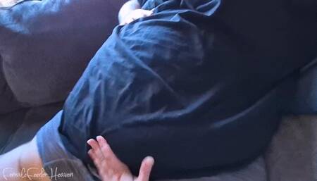 Playing with his Fupa