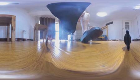 new 360VR XINGGAN black platform sandals squish dwarf 6K