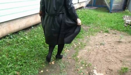 Red lingerie on the juicy ass of a hot MILF