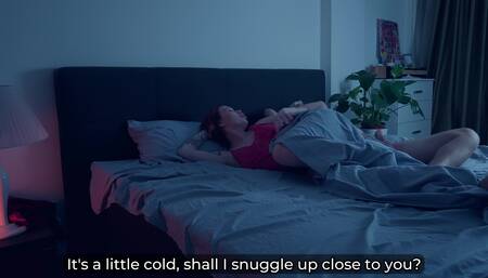 Step Mom Shares Step Son's Bed After Quarrel - Risky Hot Fuck!