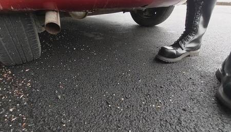 Revving with exhaust view 1
