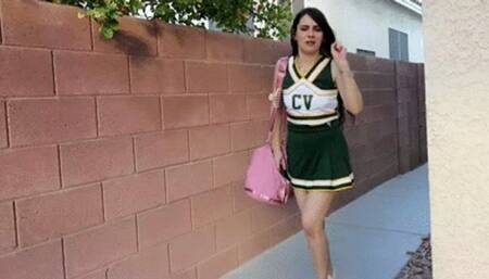 INEED2PEE Cheerleader Ziva Feys actual first time panty wetting