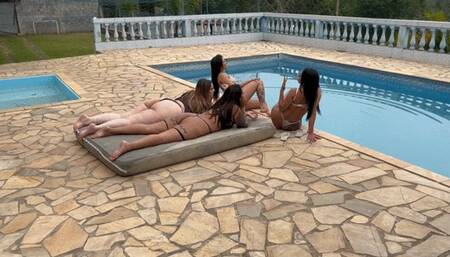 Slave Invades Party and Gets Gangbang's Farts in the Face Part 1 By Bella Cruel, Britney Hunter, Babi Ventura and Ana Ayumi FULL HD CLIP