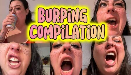 UP CLOSE OPEN MOUTH - Fizzy Pop Chug-Bubbly Burps and Belches