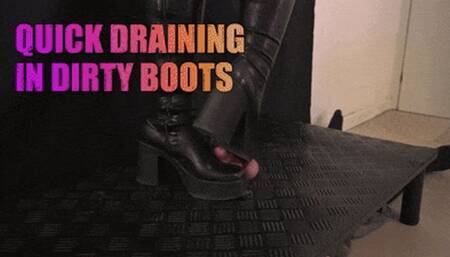Quick Draining in Dirty LaModa Boots (45 Degrees Version) - TamyStarly - Cock Balls Crush Trample, Shoejob, Bootjob, CBT, Ballbusting, Trampling, Stomping
