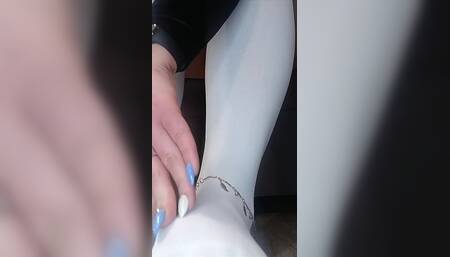 (78) White Nylon Fetish