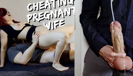 My Preggo Slutwife Cheats with Another Big Cock - Secretly Watching Them