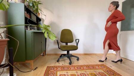 she found out in the morning that her belly is so big, she feel pain and movements inside, looks like someone make her pregnant at night m4