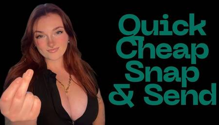 Quick Cheap Snap and Send - Findom Financial Domination Human ATM Wallet Greedy Brat TPE Total Power Exchange Blackmail Homewreck Homewrecking Manipulation