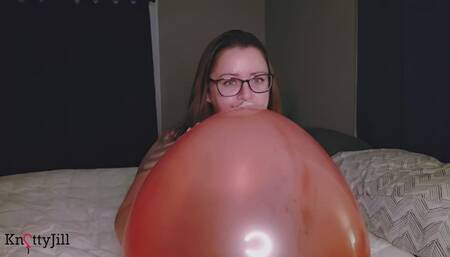The Rise and Fall - Laying on top of a 24" and inflating by mouth until it bursts