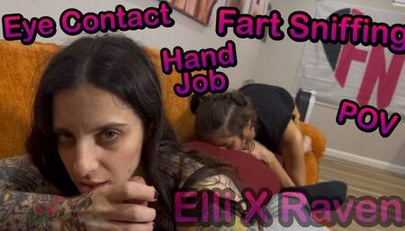Let Me You Jack You Off, While She Inhales My Farts - POV - Elli X Raven