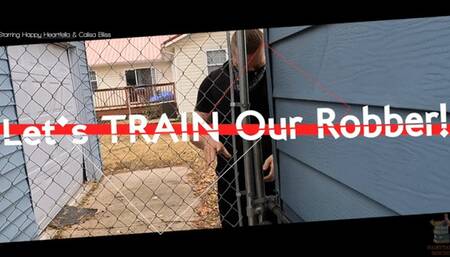 Let's TRAIN Our Robber! Starring Happy Heartfella & Calisa Bliss - Happy Breaks In Only To Be Caught and Turned Into A Slave By Mistress Bliss - Male Bondage Slave Training Nipple Clamps Vibrator