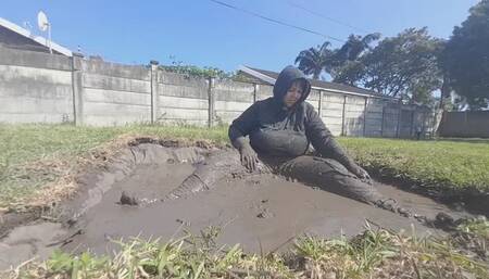 Muddy Blue Jeans Masturbation