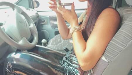 Adrianna goes out partying in her new stiletto heels