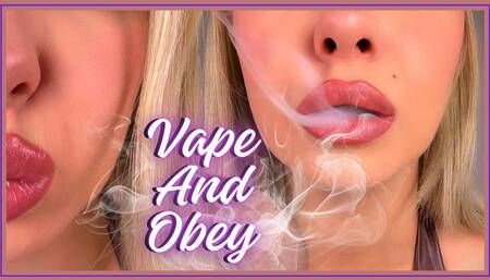 Vape and Obey (Lip Fetish and Smoking Fetish POV)