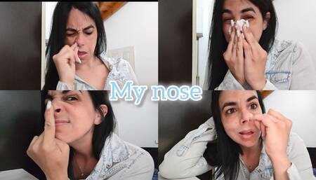 Picking at my little nose