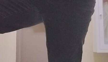 Showing off my belly button in a public place