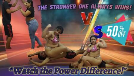 Defeated and Humiliated: She Crushes Him in Mixed Wrestling. mp4 mp4 new