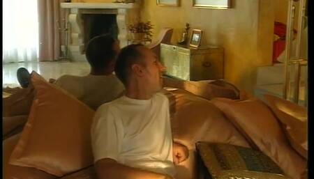 Anal threesome in swimming pool