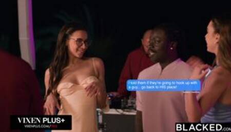 BLACKED BBC-Hungry Besties Elena Vedem,Vanessa Alessia, & Sophie Weber Take Turns Riding Freddy's Huge Cock