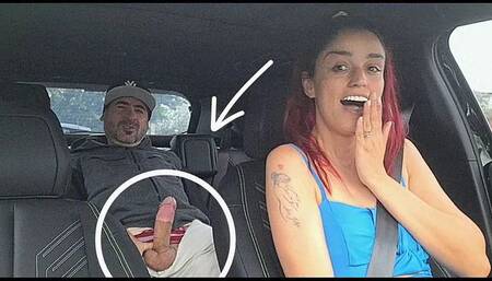 Passenger Masturbates behind the App Driver!
