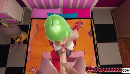 Ameria Stepsister in Pink Dress and Stockings 3D Hentai - POV Licking a Big Dick with Tongue, Handjob Stroking, and Face Cumshot