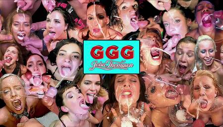 Ggg John Thompson- Cock Sucking Naughty Girls Loves It Big and Deep Bukkake Gangbang