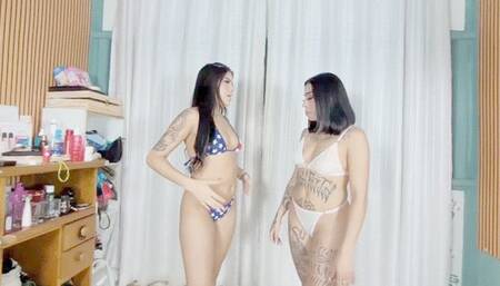 CARRY US BOTH, YOU IDIOT SLAVE - BY RAVENA MAZE AND CINDY LOPES - CLIP 1