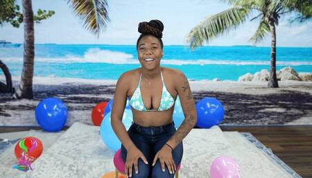 Daya Sit Pops 12 and 16-inch Balloons in Blue Jeans 4K (3840x2160)