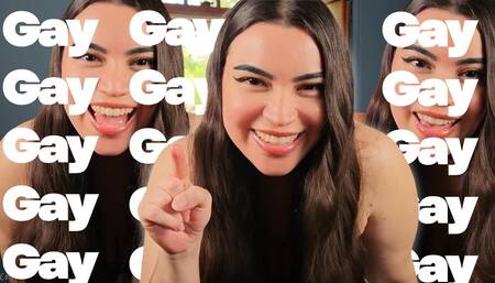 You’re Gay -- Hardcore Encouraged Bi Humiliation with Humiliatrix Countess Wednesday - Laughing, Imposed Bi, Gay Encouragement MP4 1080p